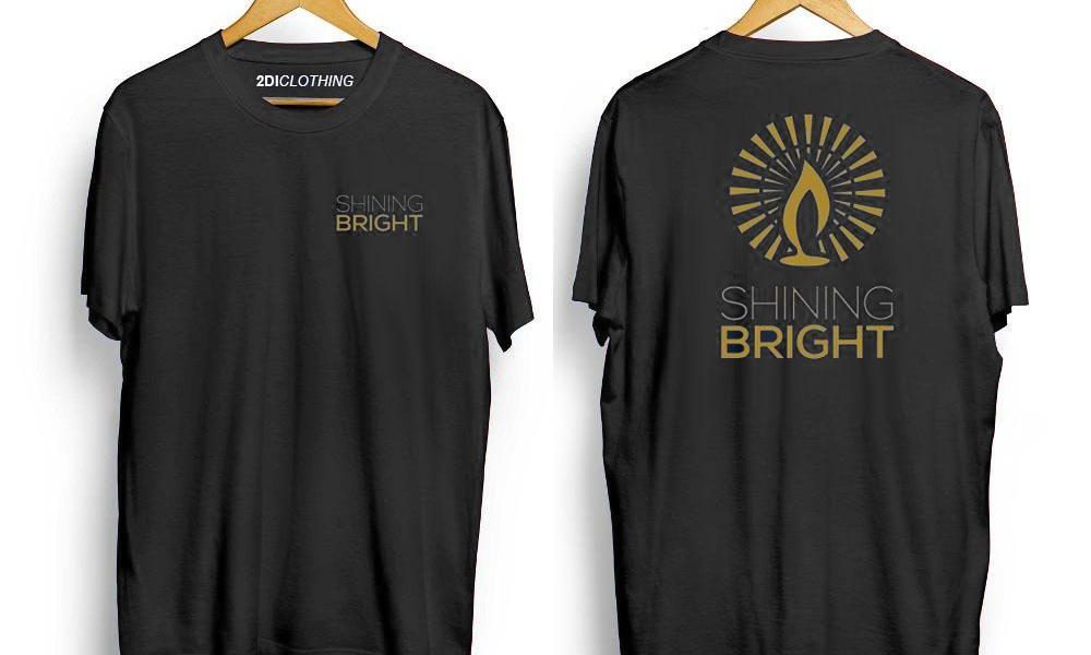 desain shining bright tshirt