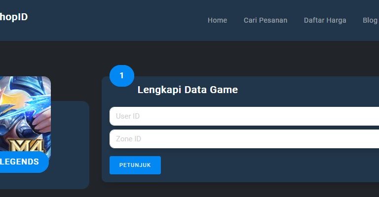 GostshopID topup Mobile Legends